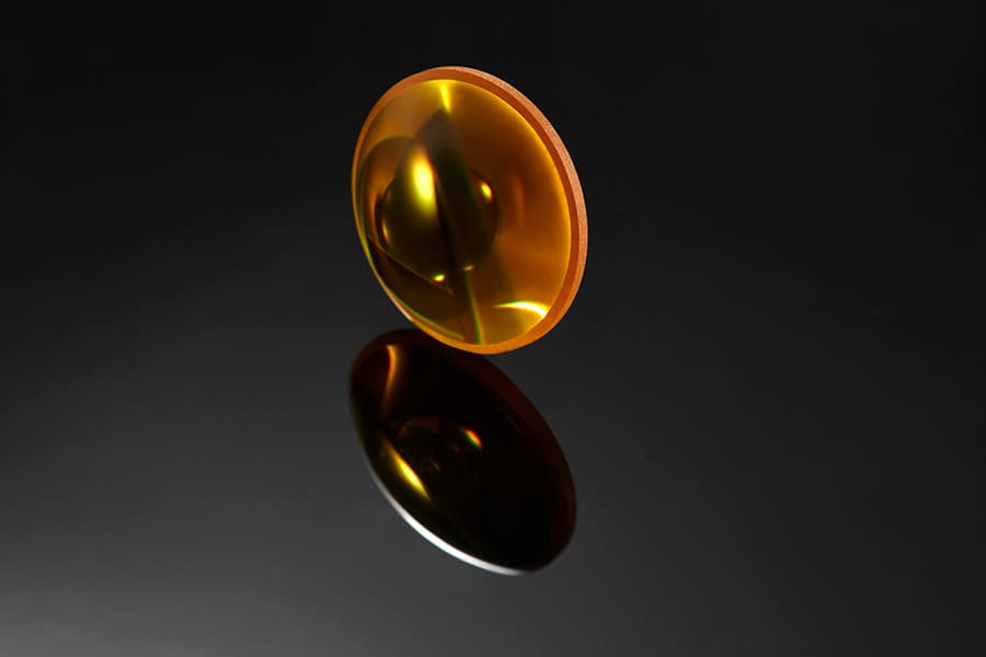 Zinkselenid-Halbmondlinse